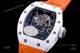 KV Factory Swiss Replica Richard Mille Bubba Watson RM 055 White Ceramic Automatic Watch - Orange Rubber Band (4)_th.jpg